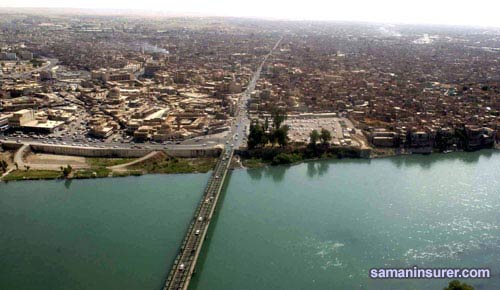 معرفی کشور عراق - رود دجله در شهر موصل عراق
